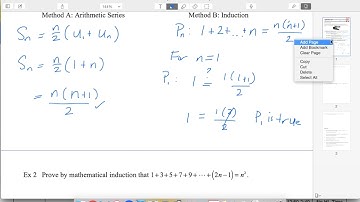 05.07 Ex1 Prove sum of first n digits by induction