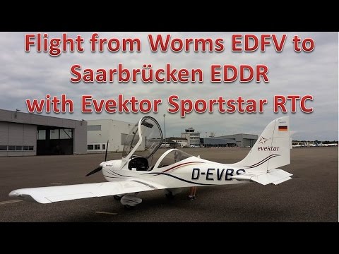 ✈ Flug nach Saarbrücken mit Evektor Sportstar RTC