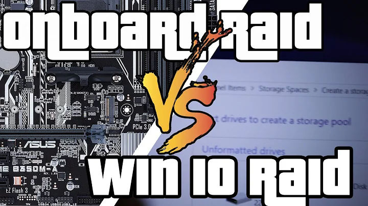 Onboard raid vs Windows 10 raid speed test experiment