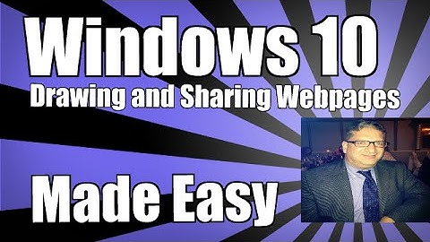 Windows 10 - How to use Draw and use WebNotes in the Edge browser - Drawing and Sharing tutorial