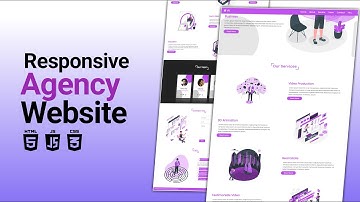 Best Responsive Agency Service Website Development: HTML, CSS, JavaScript Tutorial