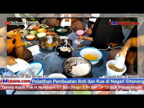 Pelatihan Pembuatan Roti dan Kue di Nagari Sitanang