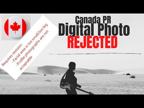 Photo Rejected for Canada PR Card