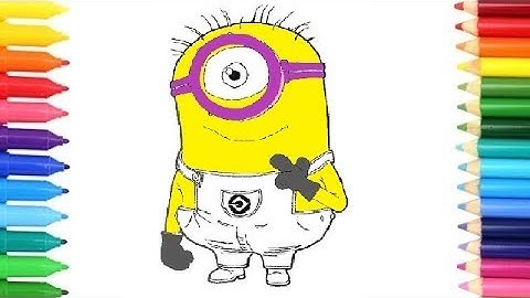 How to Draw a MINION - Kevin | Despicable Me 3 (2017) | Art Colours for Kids with Colored Markers