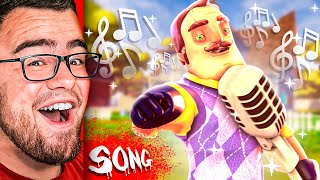 Reacting to HELLO NEIGHBOR The SONG!