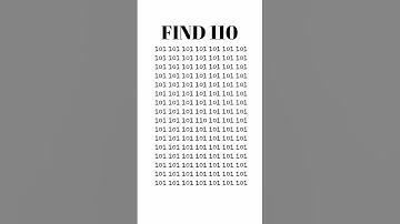Test your visual acuity:Find 110 in 5 seconds #iq #gk #ytshorts #shorts #trendy #upsc