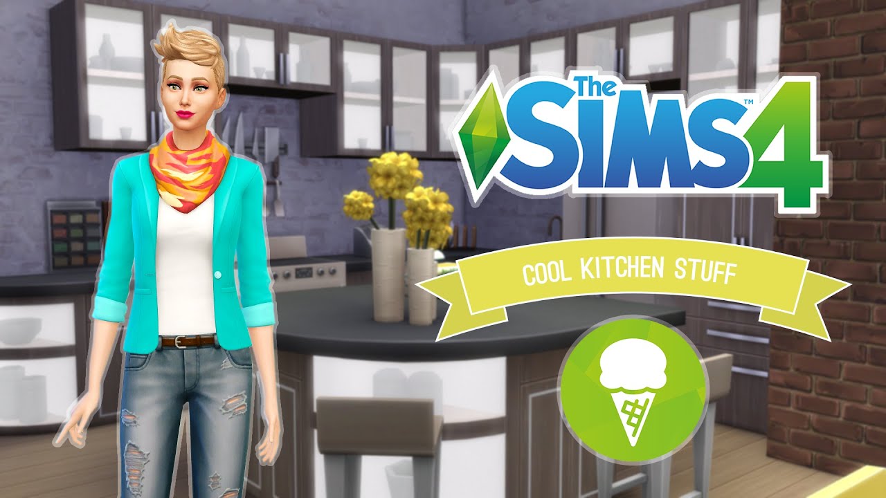 The Sims 4 - Cool Kitchen Stuff - CAS Walkthrough - YouTube