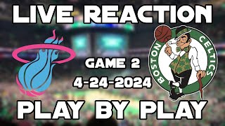 Heat Vs Celtics Game 2 And Live Reaction | Play By Play