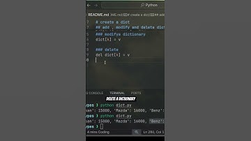 Delete a #dictionary in #python   #coding #strings #pythonprogramming #new