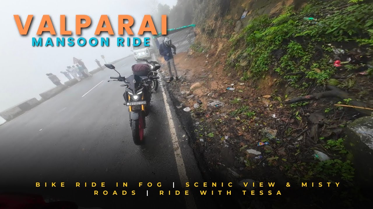 Valparai Bike Ride in Fog 🌫️ | Scenic View & Misty Roads | Ride with Tessa | Part 1