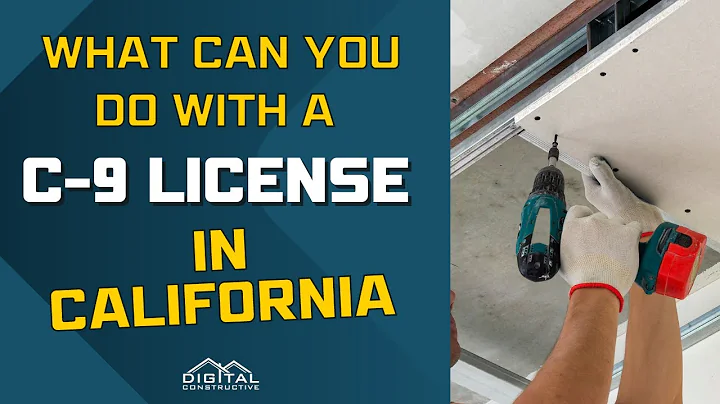 C-9 License Update! Drywall Contractor's Jobs, Requirements, Exam, Costs, Application, and more!