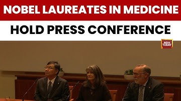 Nobel Laureates In Medicine Mary Brunkow, Fred Ramsdell & Shimon Sakaguchi Hold Press Conference
