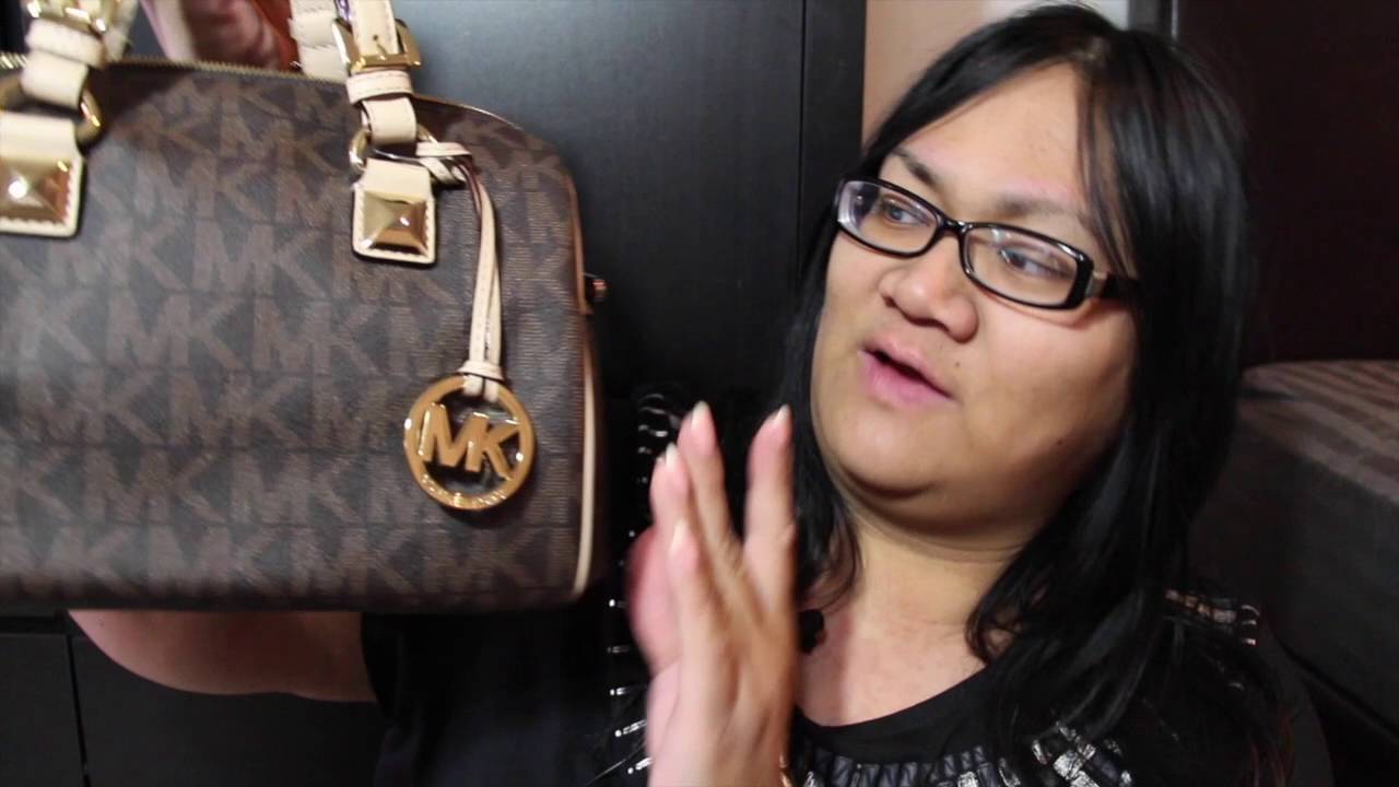 Michael Kors Medium Grayson Satchel - YouTube