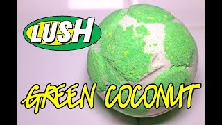 LUSH 🌴 GREEN COCONUT Jelly Bomb 🌴 DEMO & REVIEW Underwater View screenshot 5