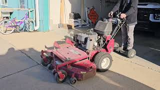 GovDeals: EXMARK WALK BEHIND MOWER 48" MODEL THP19KAE483 TUR