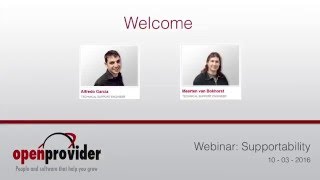 Webinar Supportability | Openprovider