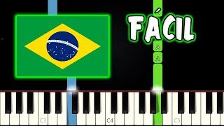 Hino Nacional Brasileiro | VERSÃO FÁCIL | Piano e Teclado Tutorial screenshot 5