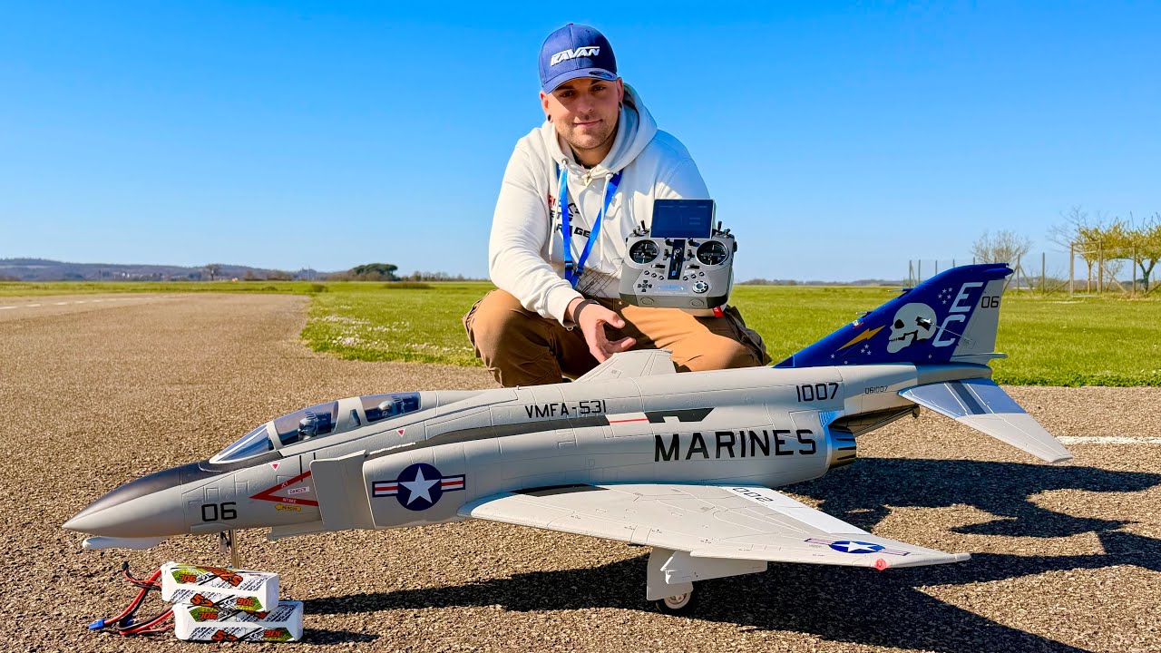 Freewing F-4 Phantom II Ghost Grey 90mm EDF JET 8S [PNP] - Maiden