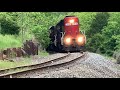 Watch this train climb up the hill  railroad switching on cincinnati eastern railroad train chase