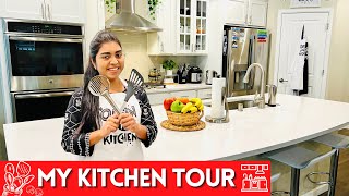My Kitchen Tour | சமையலறை - வீட்டின் மையப்பகுதி | Kitchen Organization Tips | Tamil | USA Tamil VLOG