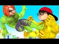 Papa Nick Transform NickHulk Six Hands vs Giant Zombie Chucky - Scary Teacher 3D Happy ending story