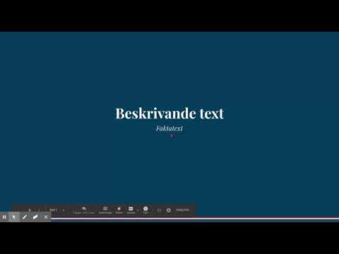 Beskrivande text / Faktatext