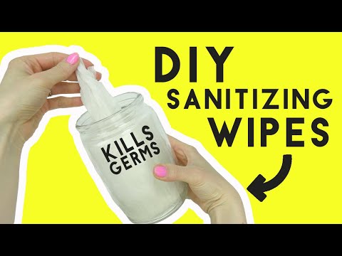 DIY Sanitizing Wipes with Alcohol EASY Recipe!