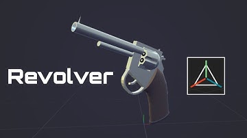 How to make Gun in prisma3D/(Revolver)
