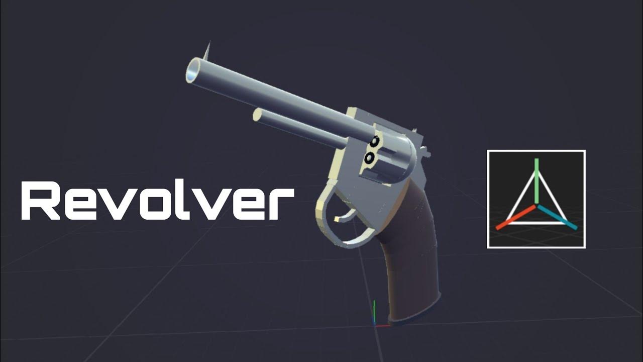 How to make Gun in prisma3D/(Revolver) YouTube