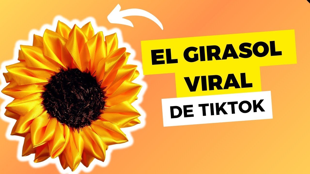 Tutorial | Cómo hacer un girasol eterno de Listón