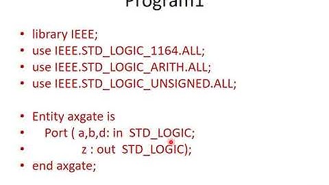 How to write VHDL program using behavioral model