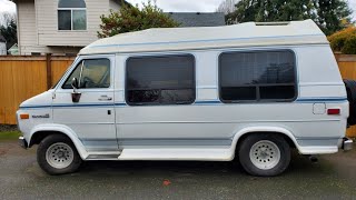 Look at this a beautiful 1992 GMC Rally Wagon Conversion Van ,and it's ready for your adventures.