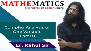 Complex Analysis of One Variable I Part 01 I Mathematics I GD/PD Course I GATE