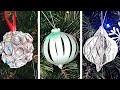 ТОП 3 НОВОГОДНИХ УКРАШЕНИЙ СВОИМИ РУКАМИ  ИГРУШКИ ИЗ БУМАГИ  ЁЛОЧНЫЕ ИГРУШКИ НОВЫЙ ГОД ПОДЕЛКА ДЕКОР