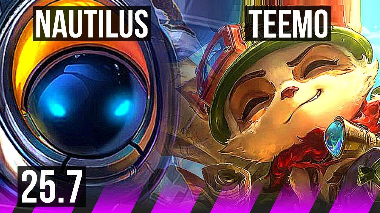 NAUTILUS & Ashe vs TEEMO & Jinx (SUP) | 6/0/19, Dominating | EUW Master | 25.7