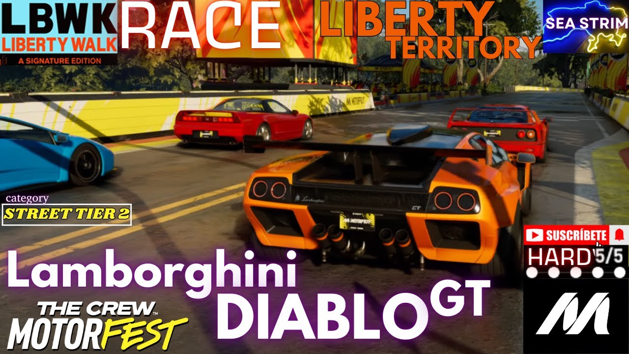 Lamborghini DIABLO GT- RACE - Liberty Terrytory. LBWK. The Crew ...