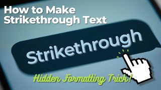 How to Make Strikethrough Text in WhatsApp (Hidden Formatting Trick!)