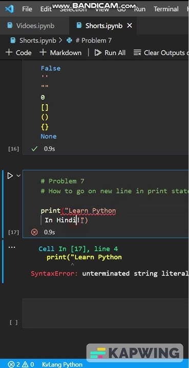 Back Slash Character in Python - YouTube