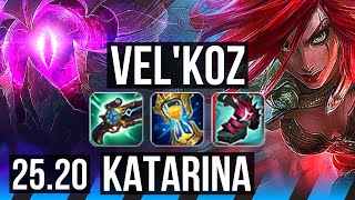 VEL'KOZ vs KATARINA (MID) | Legendary | EUW Master | 25.20