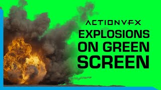 Free Green Screen Explosions - 10 Video Clips | ActionVFX Stock Footage