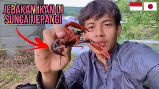 Pasang Jebakan Ikan Di Sungai Jepang Pakai Sushi ! Dapet Banyak Banget