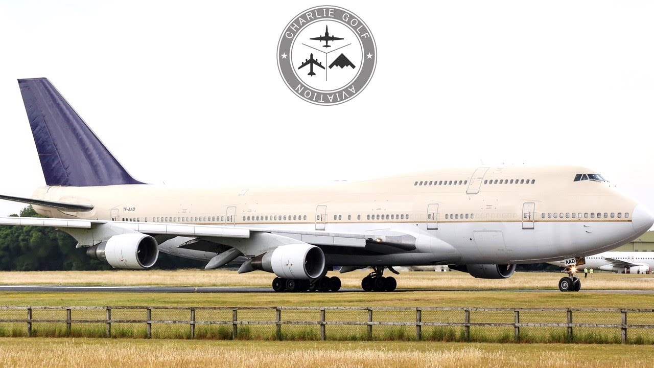 Saudi Arabian Airlines 747 Final Landing at Kemble TF-AAD Saudia