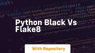 python black vs flake8