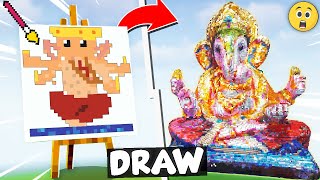 NOOB vs PRO: DRAWING BUILD COMPETITION in Minecraft [Episode 8] screenshot 1