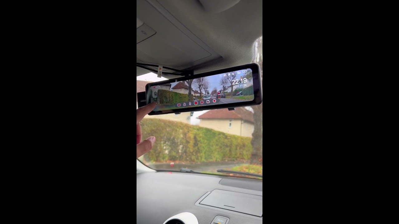 AZDOME REAR VIEW MIRROR DASH CAM