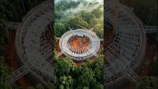 Building a "Woven Steel" Stadium in the Jungle 🏗🧺 (Engineering Marvel) #Biomimicry