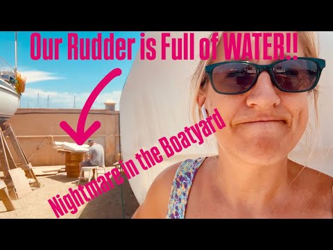 ⁣Episode 260 - Our Rudder is Full of Water! Boat Work Nightmare!