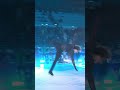 Ilia Malinin jumps his Quad Axel under the Olympic Rings