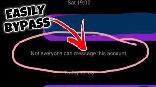 (NEW TRICK) Not everyone can message this account Instagram Problem Solved