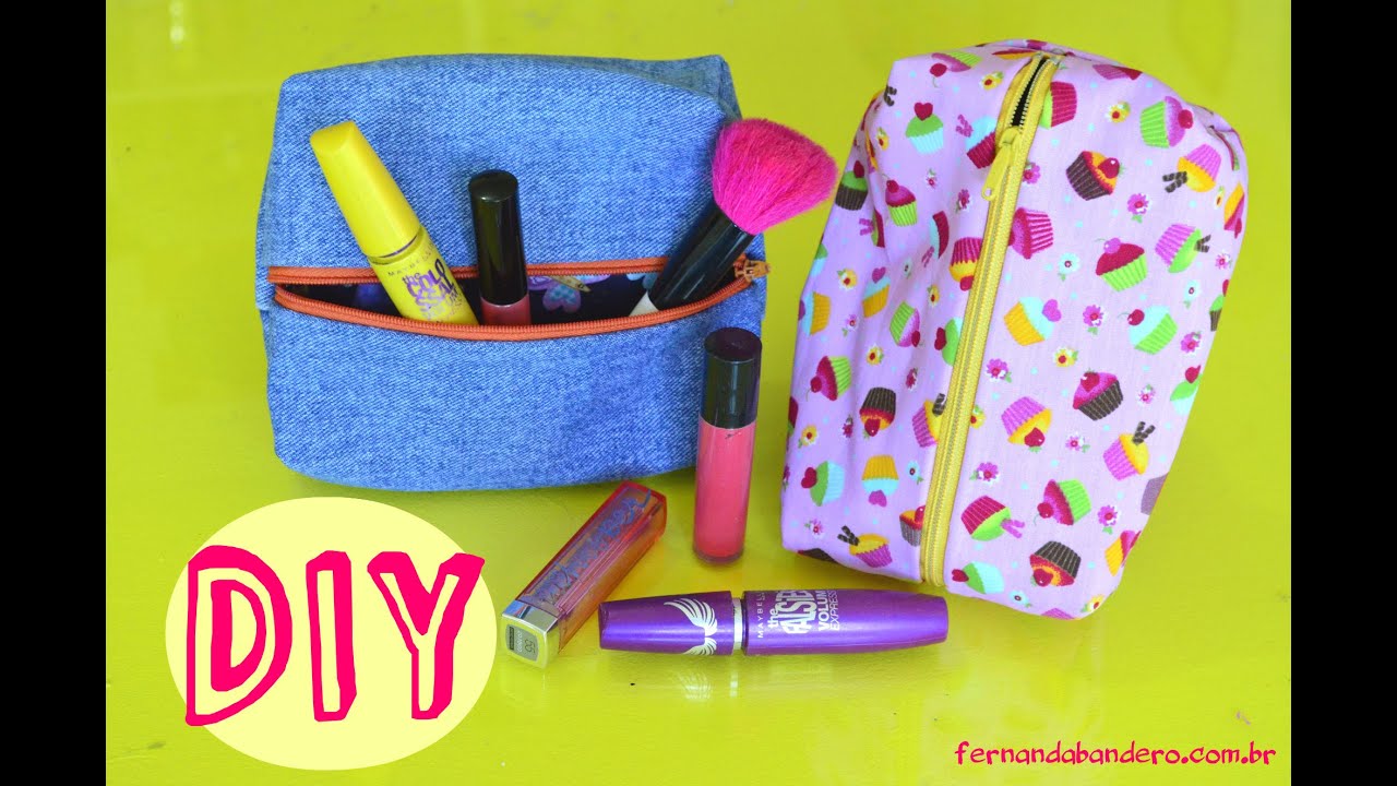 DIY Necessaire sem costura #1